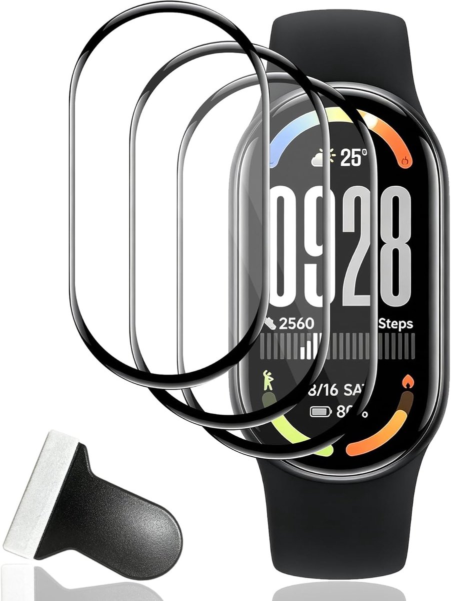 3 Stuks Displaybeschermfolie voor Xiaomi Smart Band 10, Flexibele TPU [ Niet van Pantserglas], HD Clear Anti-kras Folie, Krasbestendig Schermbescherming