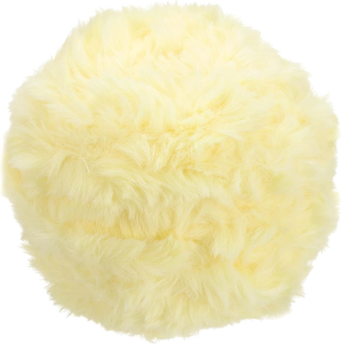 70 Meter Bontgaren, 100 Gram Zachte Pluche Pluizige Dikke Polyester Nepbont Wimpergaren voor Haken Handbreien Deken Hoeden Haakwerk Knutselen, Crèmegeel