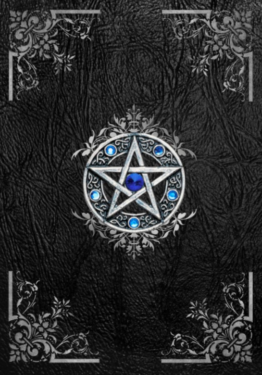 Book Of Shadows: Blank Dotted Journal | Empty Grimoire Notebook | 150 Pages, Large Format | Beautiful Decorated Interior | Pentagram Cover | Witch Wiccan Supplies and Tools Spellbook