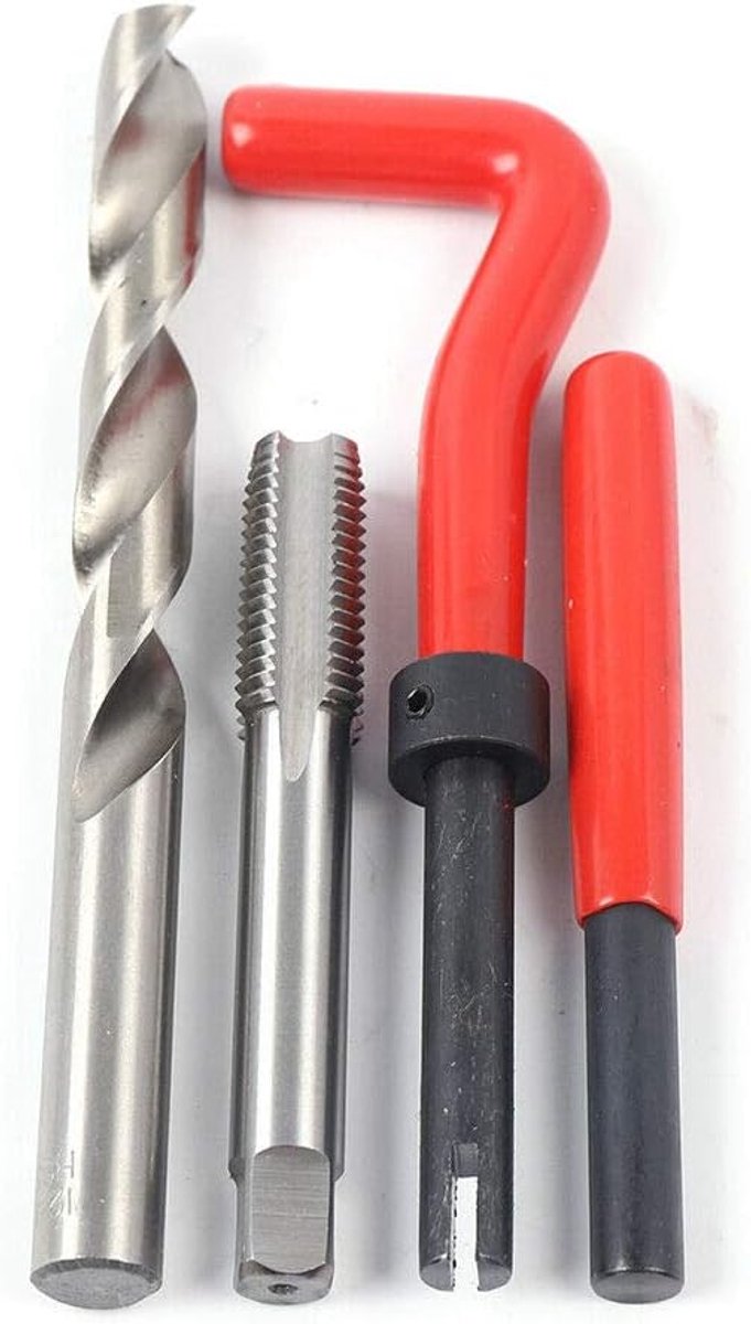 Schroefdraadreparatieset, 131 stuks schroefdraad, reparatieset, reparatieset, coil reparatiekit M5 - M12 — afbeelding 4