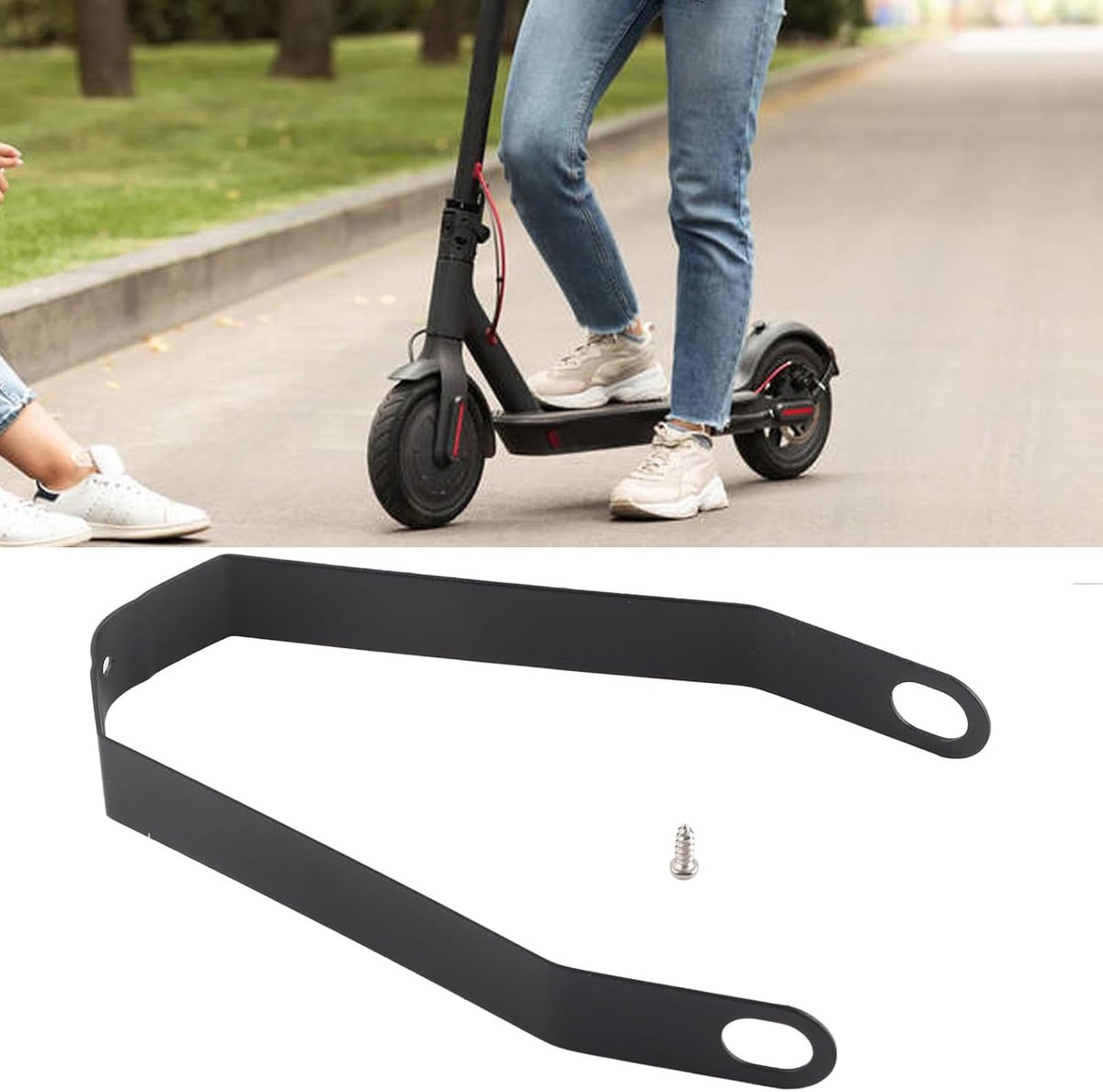 G30 Scooter Spatbord Beugel, Aluminiumlegering Elektrische Scooter Achterspatborden Houder Vervanging Upgrade Onderdelen, Voor Xiao.Mi Ninebot Kickscooter Max G30 (Zwart)