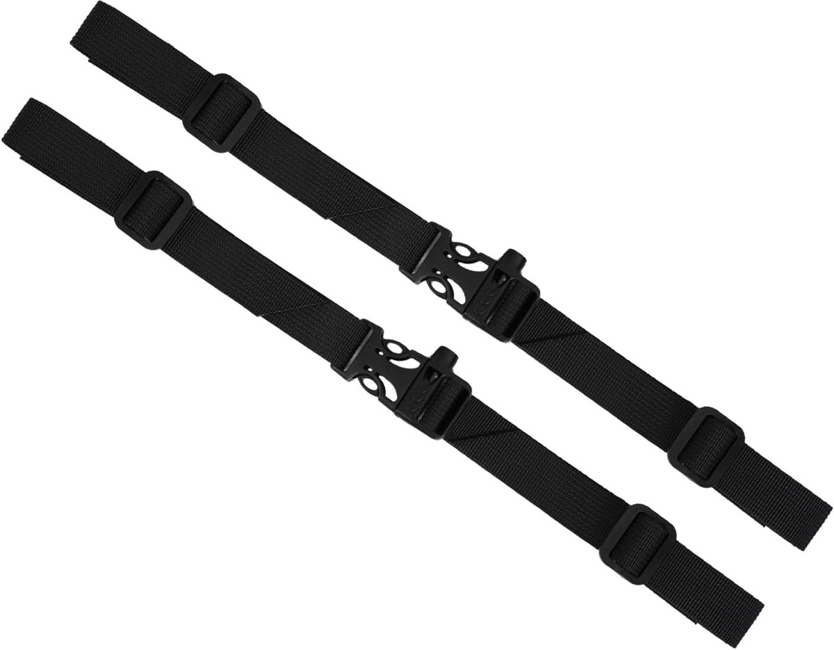 Verstelbare borstband voor rugzak, 2 stuks rugzakriemen met gesp en fluitje, nylon rugzak-borstband voor wandelen en reizen