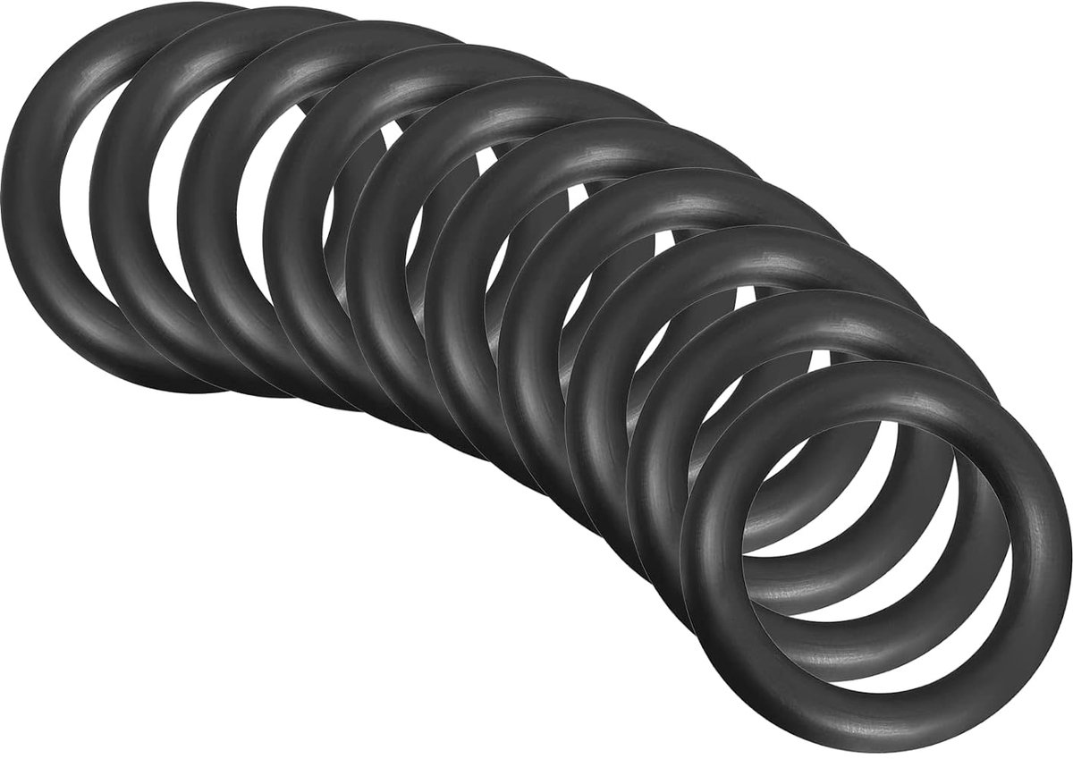32 mm x 22 mm x 5 mm nitril-rubberen afdichtingen x 10 stuks ronde afdichting voor kraan loodgieterswerk reparatie afdichting verbinding [zwart]