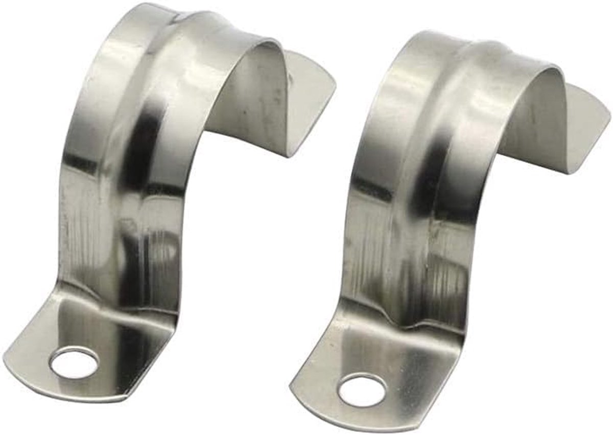 20mm 304 roestvrijstalen buisklemmen voor de bevestiging van slanginstallaties U-vormige buisklem geschikt voor thuis, tuin, binnen- en buitengebied 20 stuks