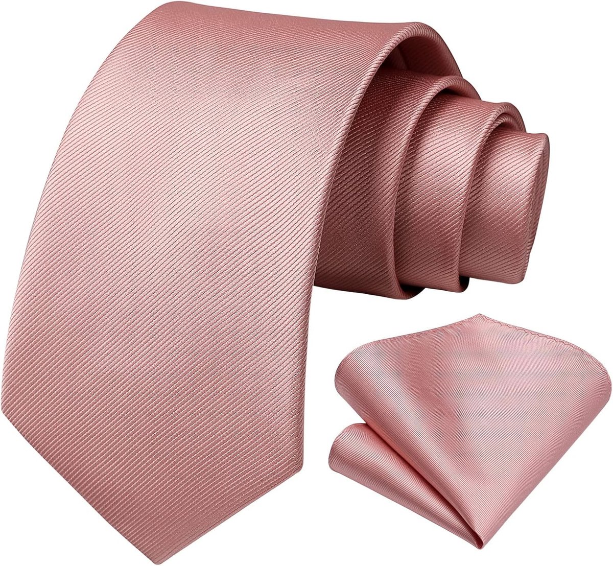 Witte stropdas zakdoek voor heren Bruiloft klassieke stropdas/pochet set
