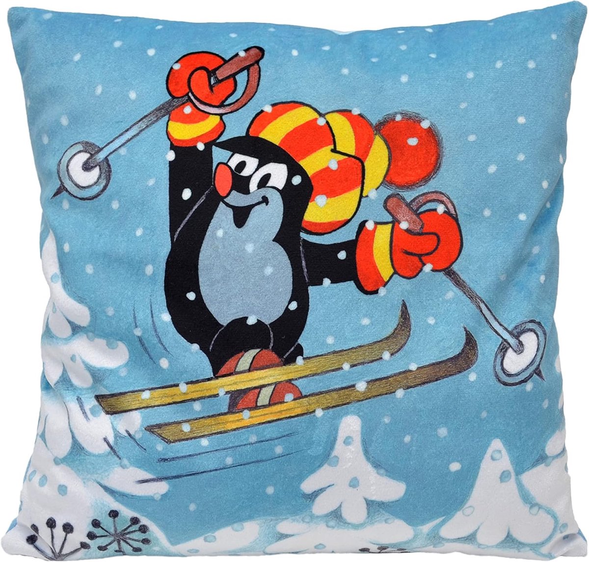 Kussensloop lendenkussen werpkussen hoofdkussen hoofdkussen originele De kleine mol 30x30 cm, meerkleurig, voor kinderen jongens meisjes baby's