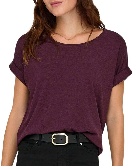 Only T-shirt Onlmoster S/s O-neck Top Noos Jrs 15106662 Winetasting Dames Taille - M