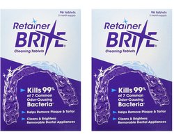 Retainer Brite Reinigingstabletten 2x96 - 192 stuks