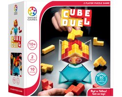 SmartGames Cube Duel - Strategisch 3D Blokkenspel - 80 Educatieve Uitdagingen - Solospel & 2 Spelers - Vanaf 10 Jaar