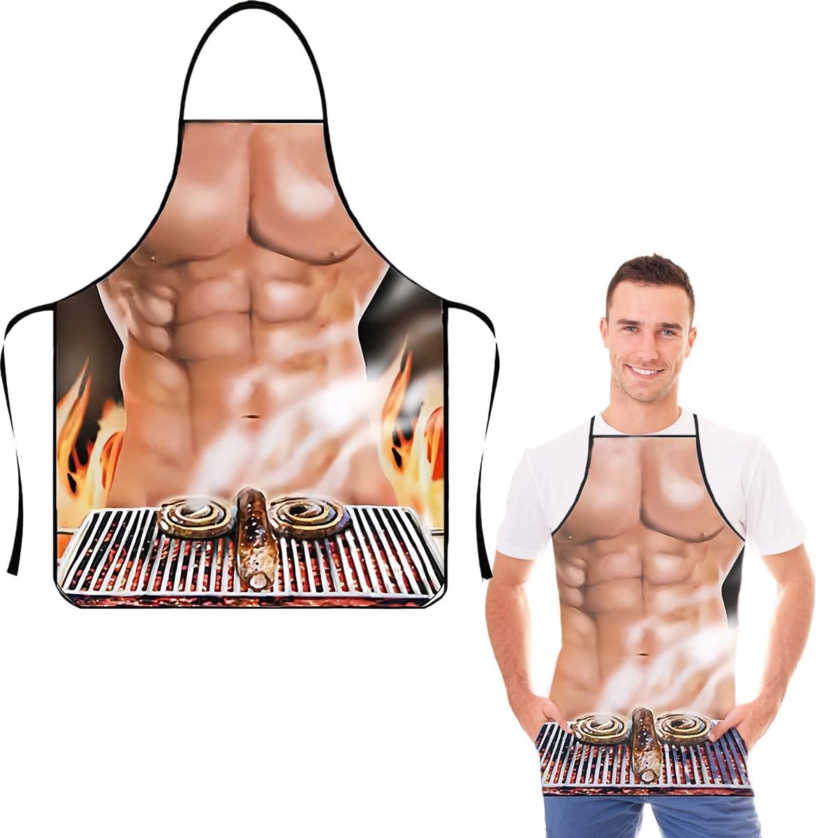 Keukenschort Waterdicht 3D - Grappig Sexy Patroon - Voorkomt Stof en Olie - Perfect voor Verjaardagen - ShopVlot