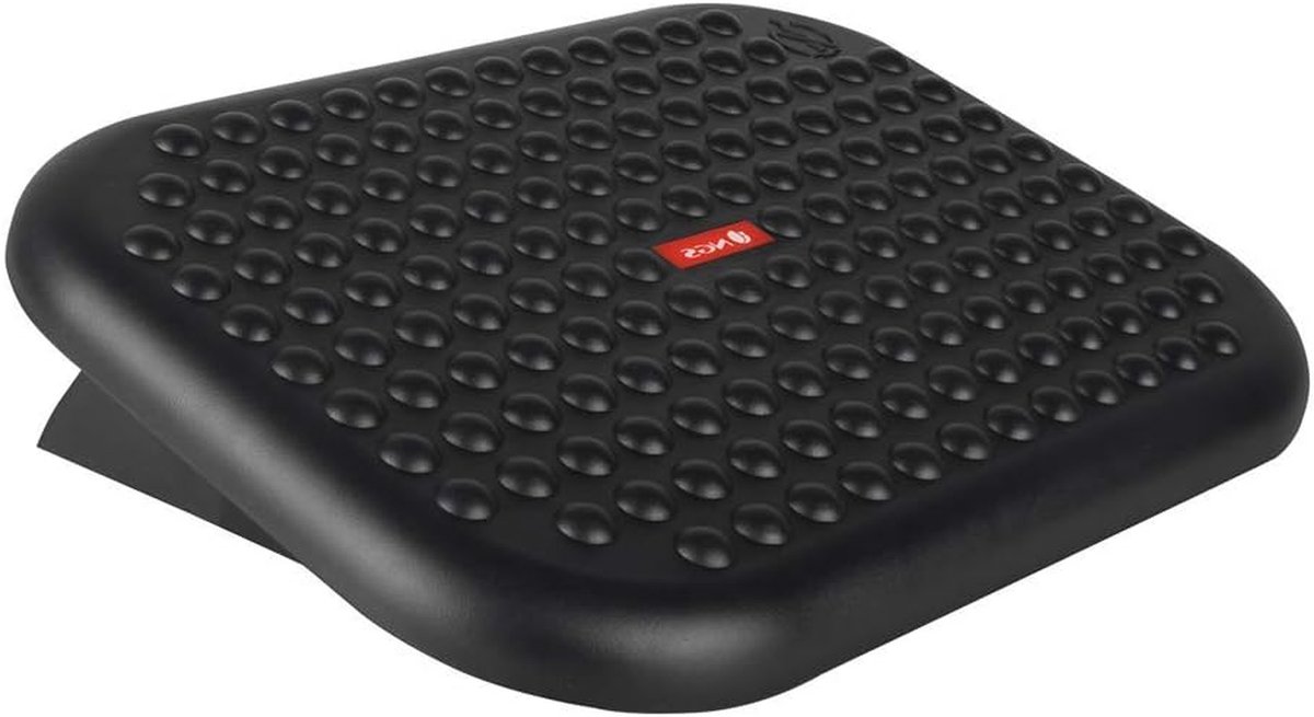 Ergonomische Voetensteun - Bureau Voetenbank - Zittend Werk - Verstelbare Hoogte Kanteling - 44x33cm Platform - Grijs