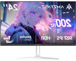 Gaming Monitor - FHD Scherm - Soepel Gamen - 200Hz Verversingssnelheid - 24 Inch - Wit