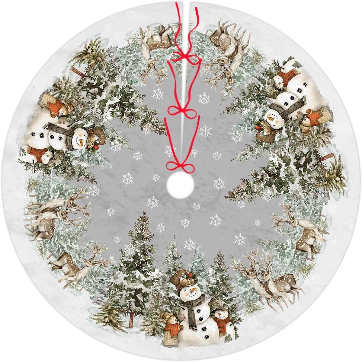 Kerstboomrok 76 cm - Decoratieve vloerbedekking voor kerstboom, nieuwjaarsfeest en Halloween versiering