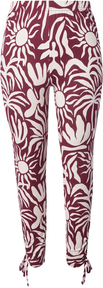 Ulla Popken - Dames - Legging - Roodbruin - Maat 50+