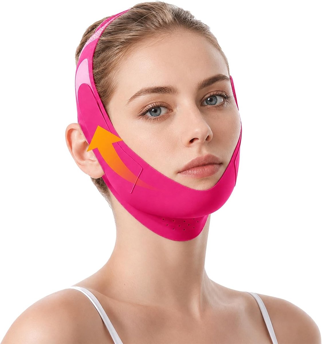Dubbele kinverwijderaar en V Line Lifting masker voor gezichtsvorming, huidversteviging en anti-aging verzorging, verstelbare gezichtsband voor optimale resultaten