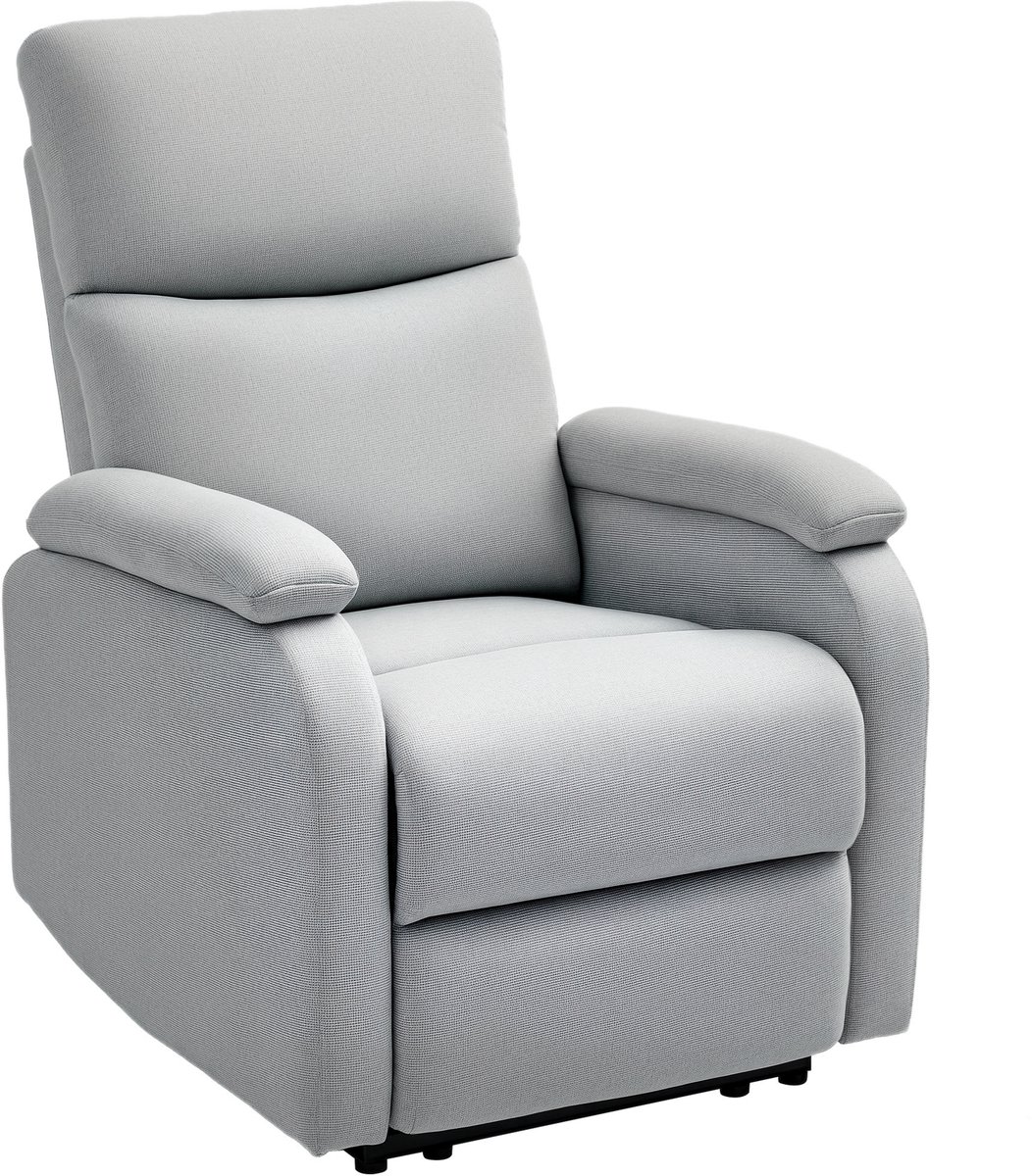 HOMCOM - Relaxfauteuil - Verstelbare rugleuning - Grijs