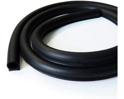 10 meter EPDM rubber afdichtstrip, 14mm x 12mm grote D-vormige autodeurafdichting, geluidsdicht en waterdicht voor deuren, kofferbak en motorkap