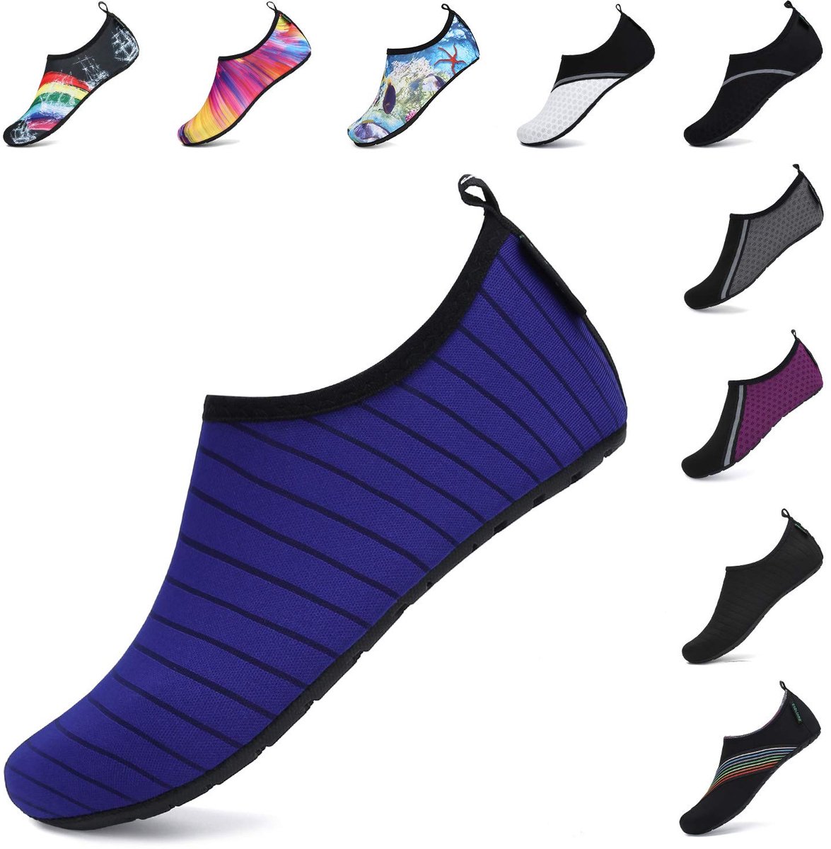 SAGUARO unisex badschoenen voor heren en dames, sneldrogend, waterschoenen, outdoor aquaschoenen, 37-47EU, azuur - ShopVlot