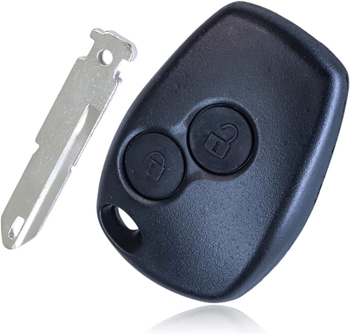 2 Button Wrench voor Afstandsbediening, Sleutel met Mes voor Renault en Dacia Modellen zoals Clio, Kangoo en Megane