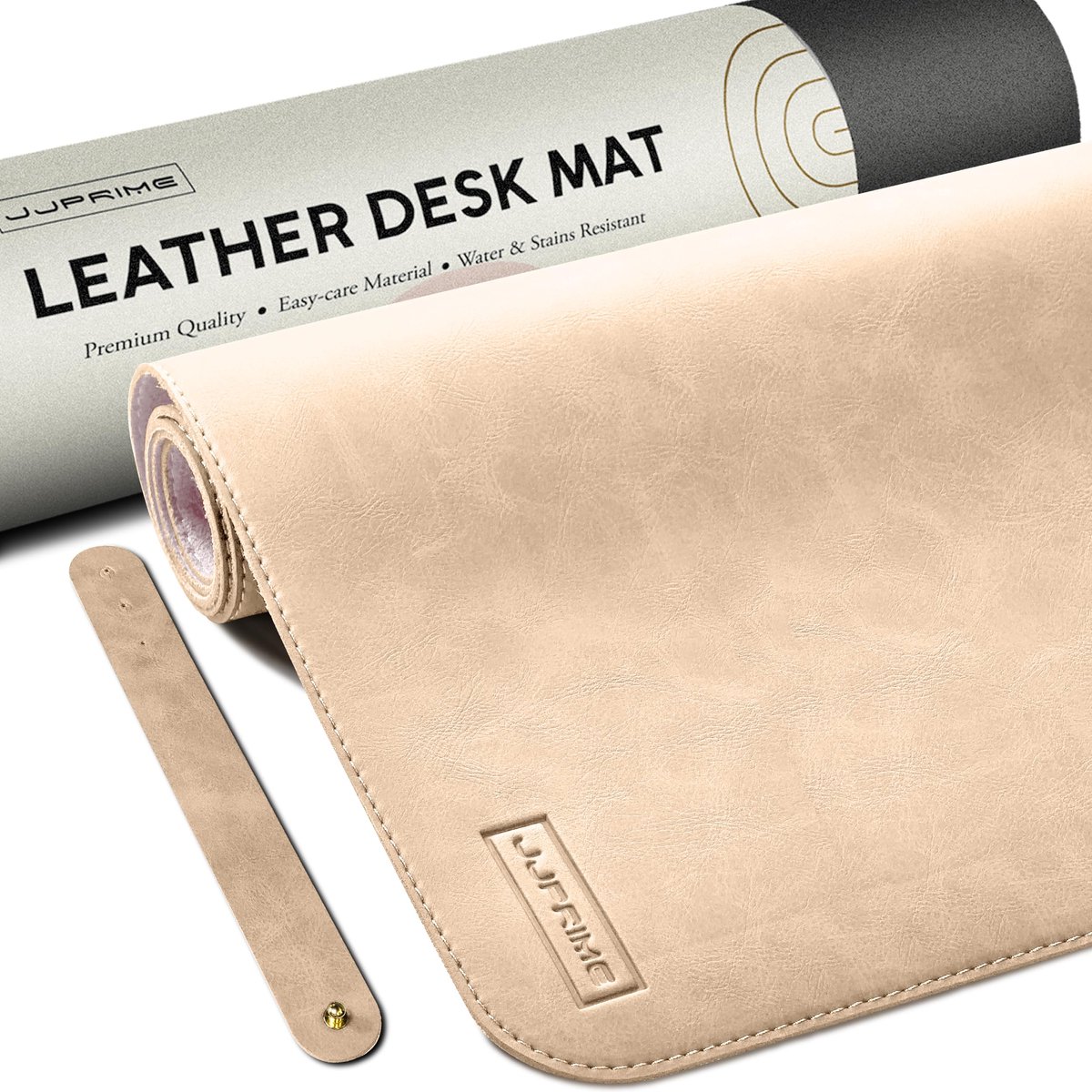 90x40 CM Leer Muismat XXL - Leather Desk Mat - Mouse Pad XXL, Beige - ShopVlot