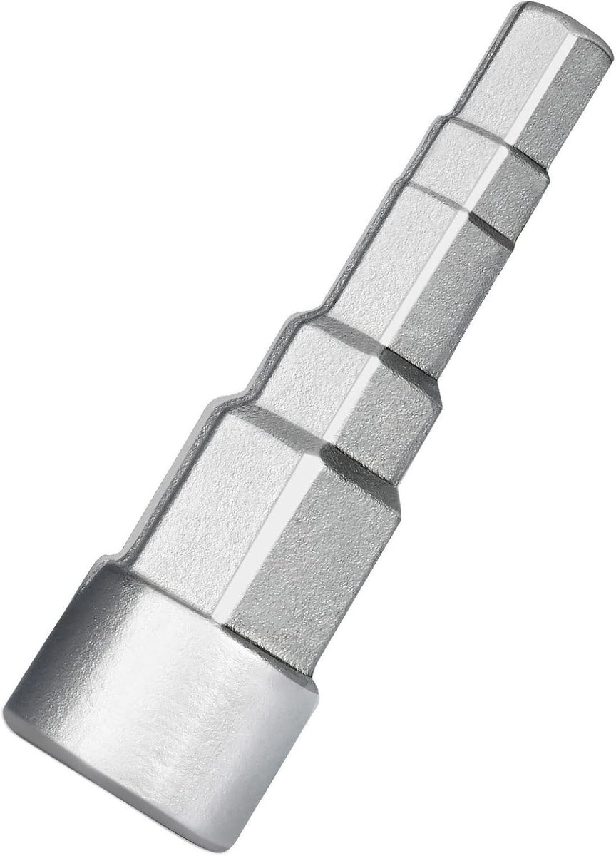 Universele Tredensleutel voor Ventielnippel - Staal - 1 x 2 x 2 cm - 5 standen voor Sanitair en Radiatoren