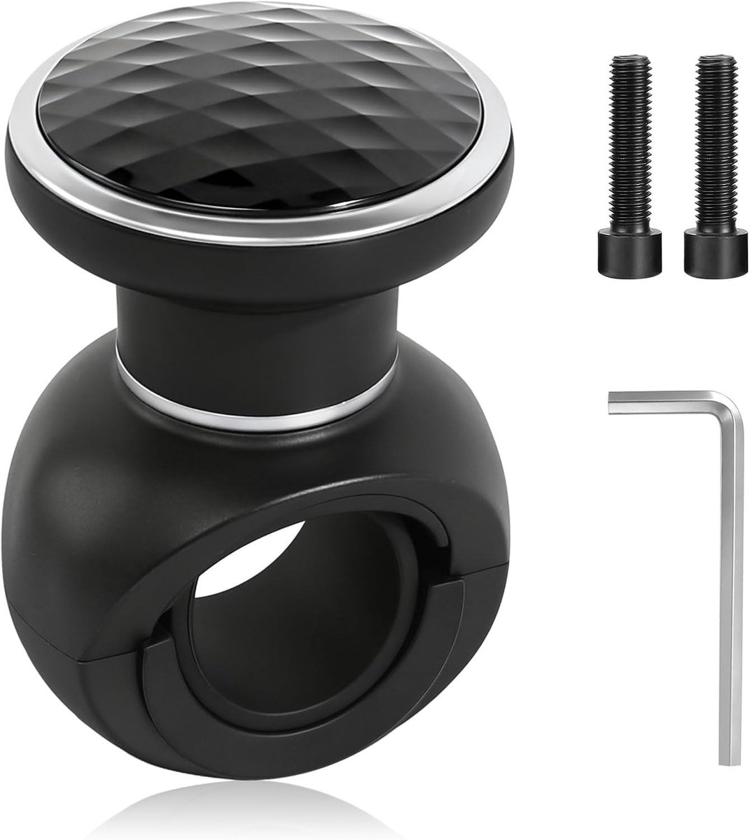 Steering Knob Spinner voor Tractoren en Voertuigen, Universele Stuurhulp met Sleutel voor Auto's, Vrachtwagens en Botens