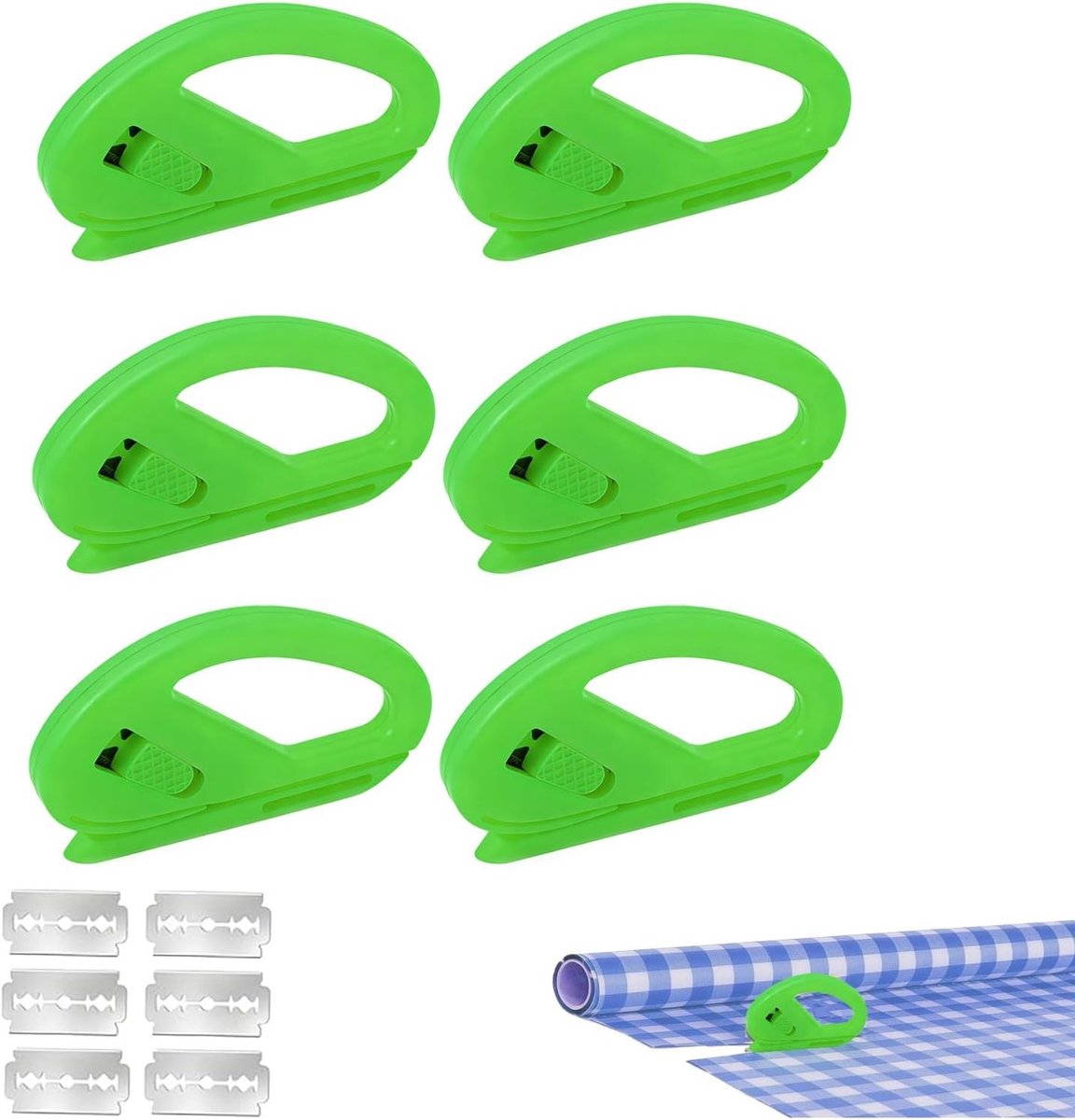 Set van 6 Cadeaupapier Snijders voor Rollen met 6 Bladen, Ideaal voor Kerst, Verjaardagen en Feestdagen