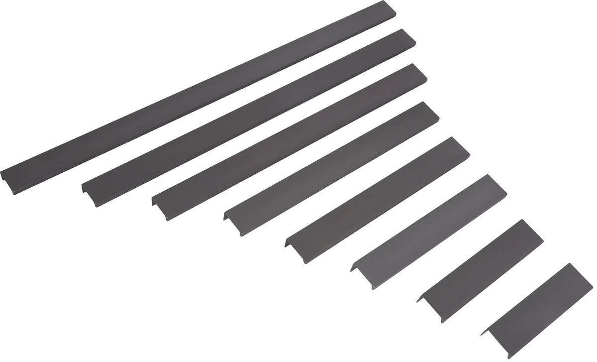 Meubelprofielgreep Siena gun metal 600mm - Boorafstand 2*288mm