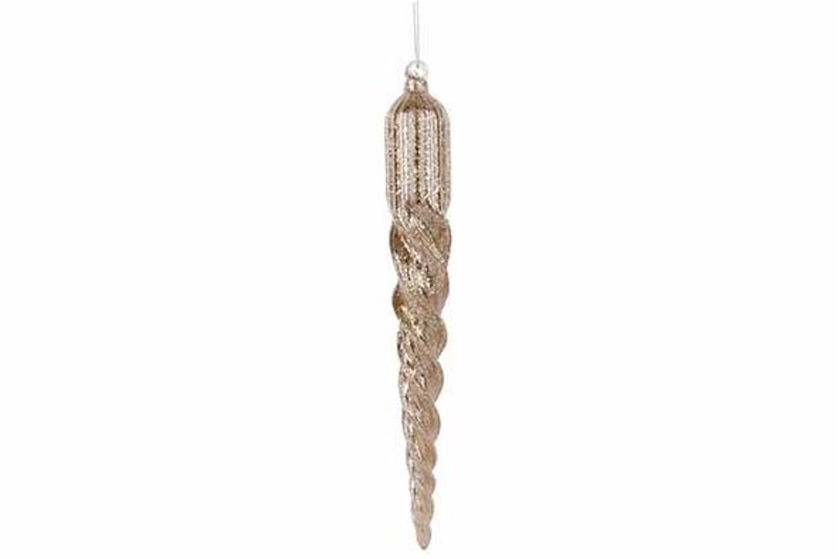 Hanger Cone Champagne 4x4xh33cm Glas