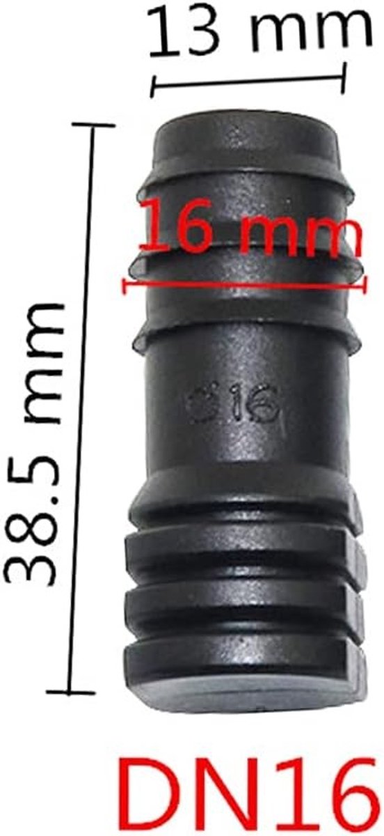 50 Stuks 16mm Eindstoppen voor Tuinslangen - Verbindingselementen en Schroefconnectoren voor Tuinonderhoud