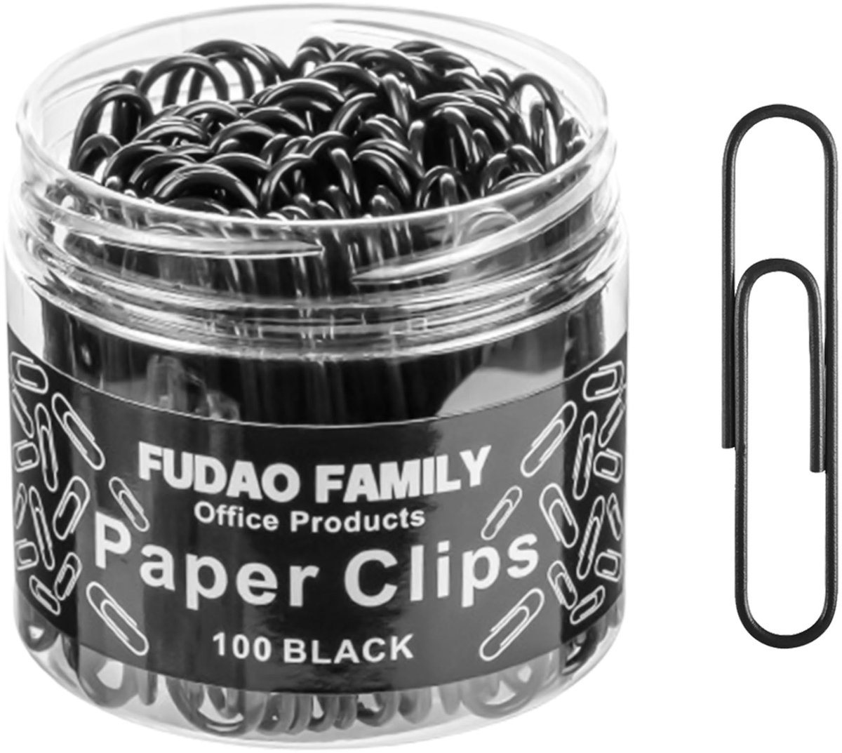 Jumbo paperclips 5,1 cm - zwart - 100 stuks - ideaal voor het ordenen van documenten - ShopVlot