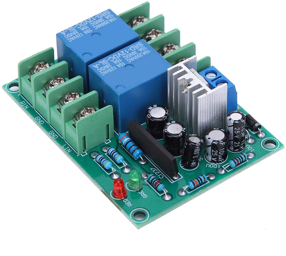Speaker Beschermingsmodule 10A - Digitale Dual Channel - Stroomonderbreking - Veiliger geluid bij inschakelen - ShopVlot