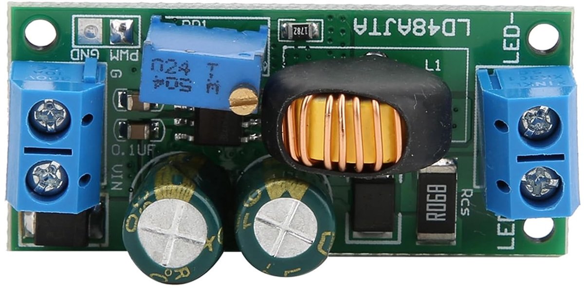 LED Driver Module 72W DC 6-50V PWM Controller Adjustable 1-3A 97% Efficiency 45x21x16mm - ShopVlot
