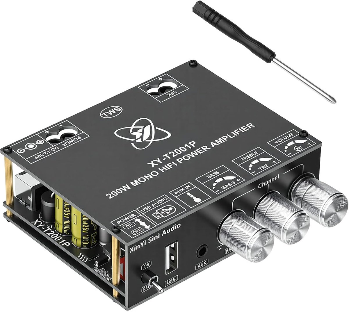 Bluetooth versterker module 200W - TPA3221 chip - HiFi Mono audio - krachtige bass - ShopVlot
