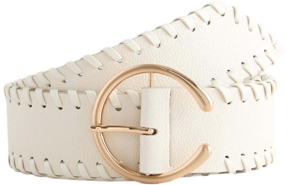 Next - Dames - Brede riem met vlechtdetail - Naturel