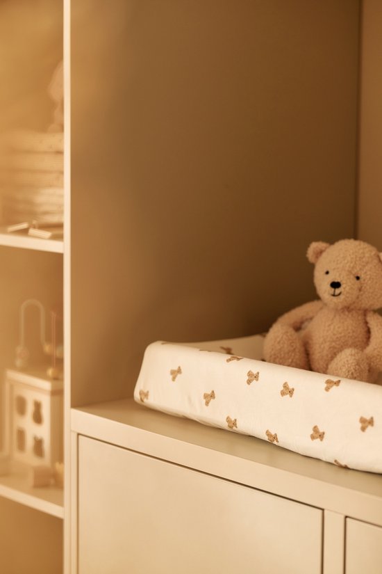 Jollein Wickelauflagenbezug Jersey 50x70cm - Mini Teddy Bear — afbeelding 5