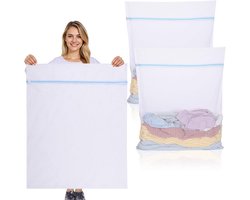 Waszakjes met rits-waszakken voor wasgoed-wastas-waszakkenset van mesh - 7-delige set met automatische ritssluiting - Geschikt voor damesondergoed, shirts, jurken, kousen en bh's - Beige