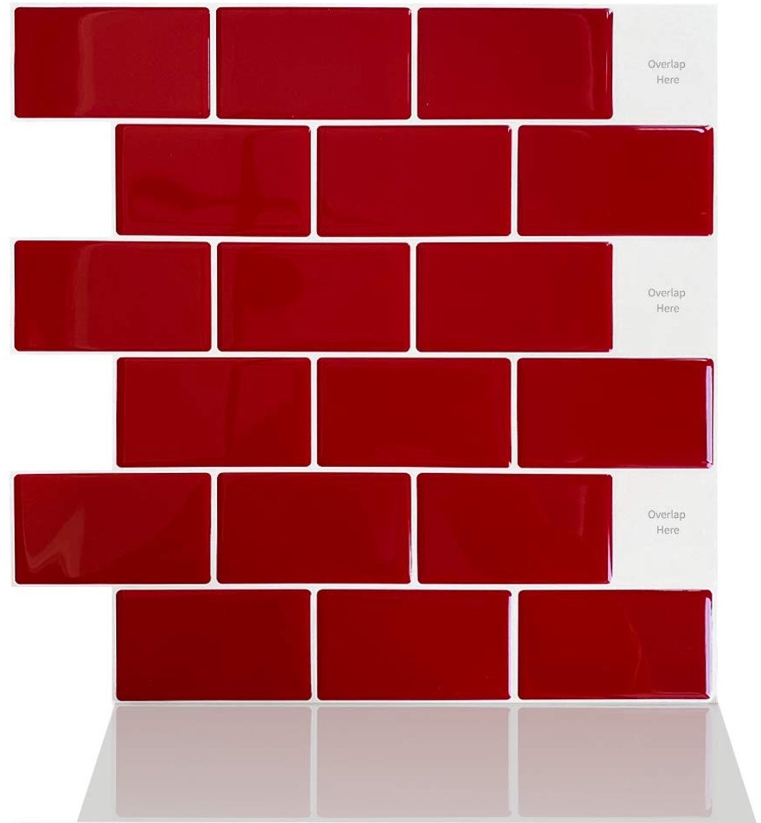 Dailygoods- Tegelstickers 10 Stuks - Vinyl Muurstickers 30x30 cm - Peel & Stick - Decoratie voor Keuken/Badkamer - Eenvoudig aan te brengen - Verwijderbaar zonder schade - Wanddecoratie
