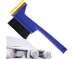Auto sneeuwschuiver - Ruitenkrabber borstel - Winterklaar maken - Dubbele functie - 27.6 cm - Blauw