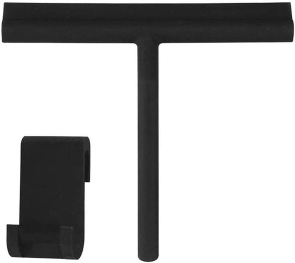 Wisser Reinigingsrek - Schraper Houder - Gladde Oppervlakken Reinigen - Ergonomische Grip - 21x16x3cm - Zwart