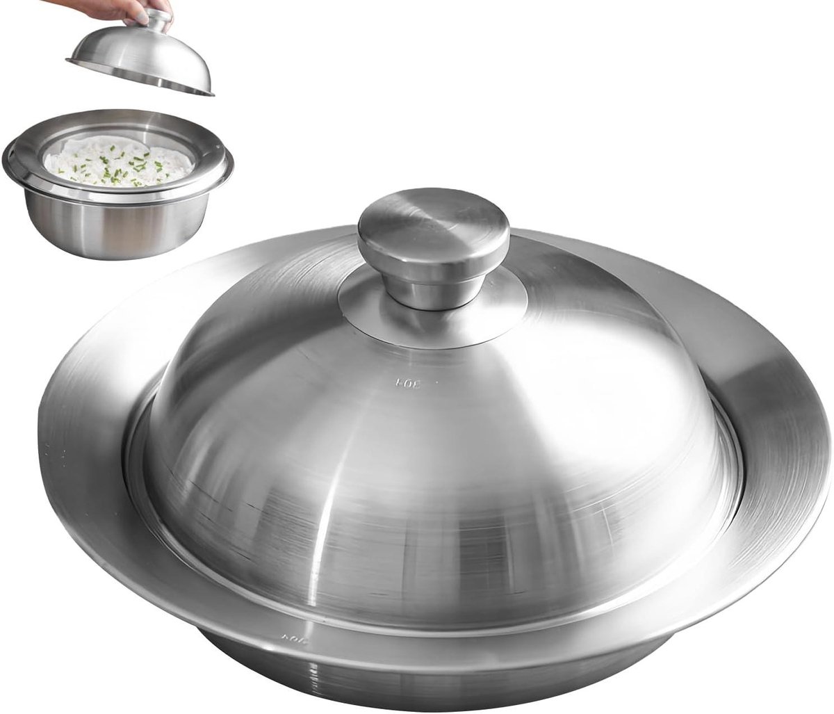 Stoommand - Noedelzeef - Gezond Koken - Roestvrij Staal - 26 cm - Zilver