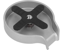 Glazen Spoeler - Inbouw Bekerwasser - Snel Glazen Wassen - Hogedruk Spray - 15 x 15 x 8 cm - Zilver