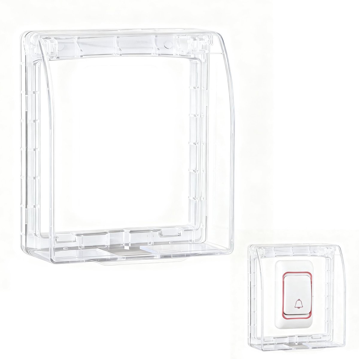 Dailygoods - Transparante Waterdichte Hoes voor Draadloze Deurbel