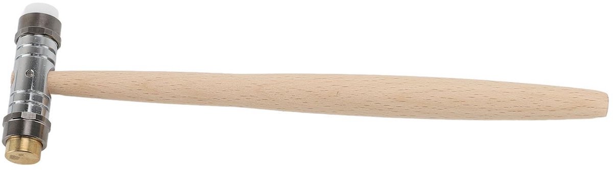 Dailygoods- Dubbele Hamer - Ergonomisch Ontwerp - Zacht Oppervlak - Dubbelzijdige Kop - Beukenhout - Comfortabele Grip