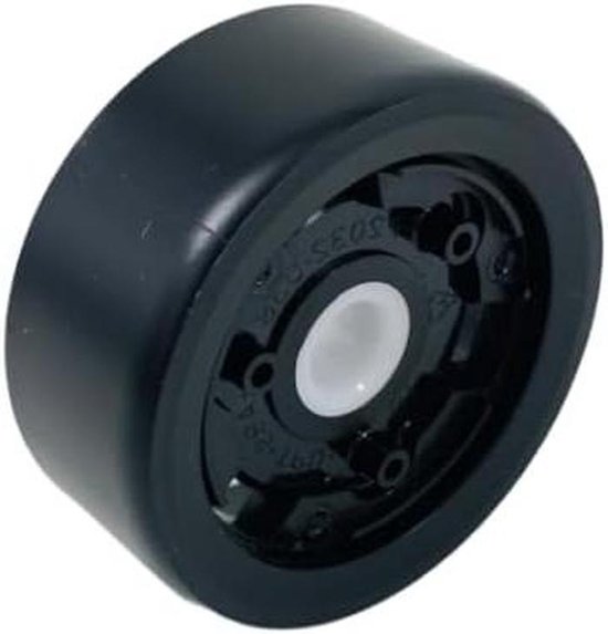 Reservewiel Set - Stofzuiger Wiel - Vloeren Beschermen - Krasbestendig Rubber - 10 x 8 x 2 cm - Zwart