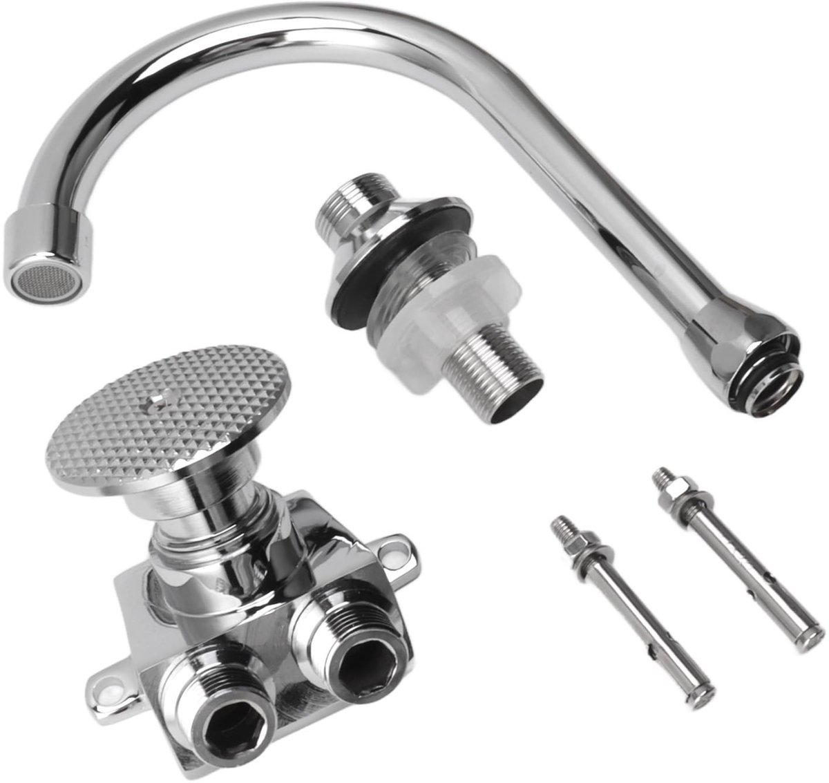 Dailygoods- Voelpedaal Voetbediening - Keukenkraan - Duurzaam Koper - Snelle Waterontlading - Flexibele Slang - Touchless Design