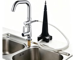 Glazen spoelmachine - Kruikreiniger - Snelle reiniging - Hogedruk sproeiers - 37.5 cm - Zwart