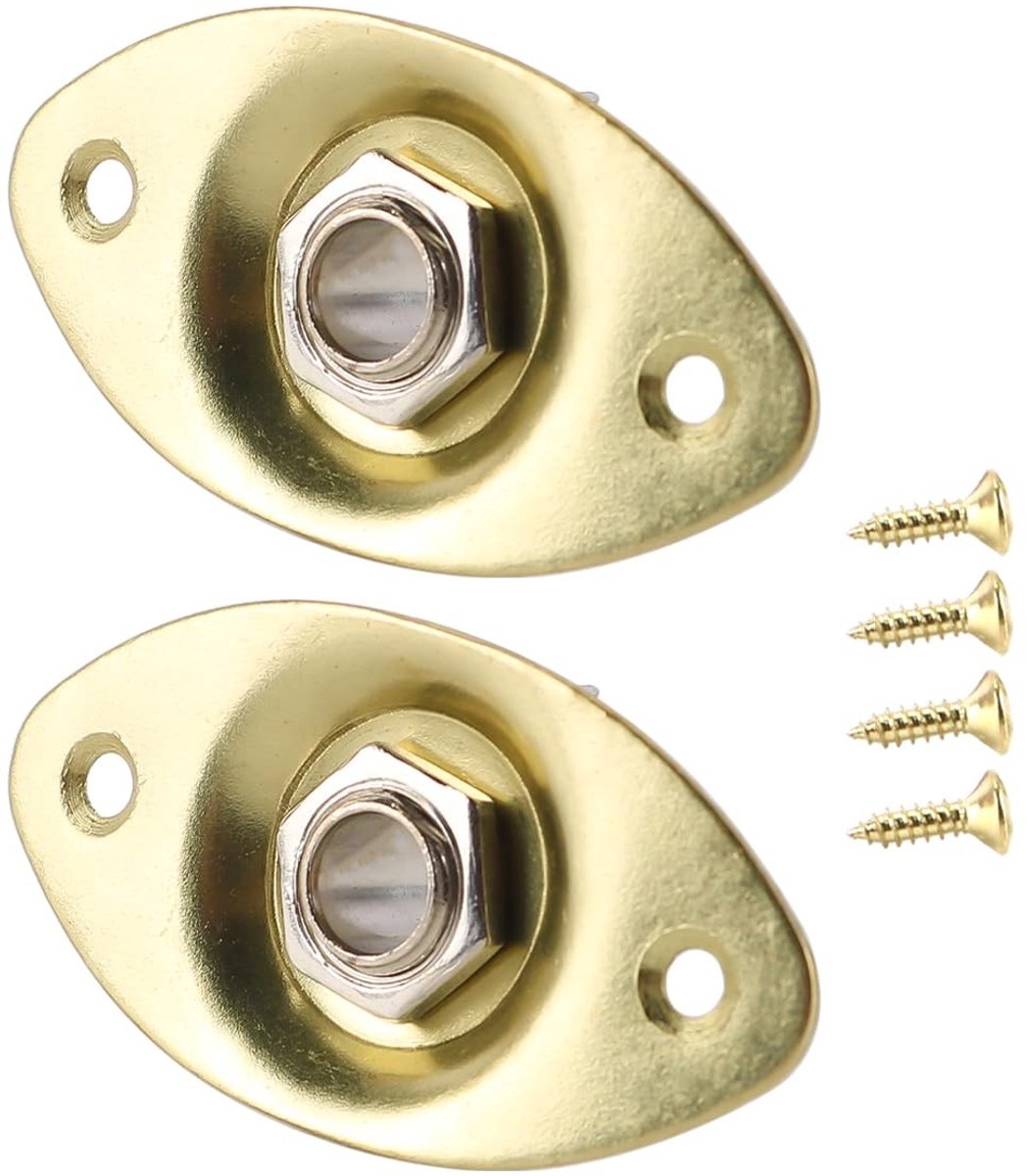 Dailygoods - Set van 2 Gouden Jack-uitgangsplaataansluitingen