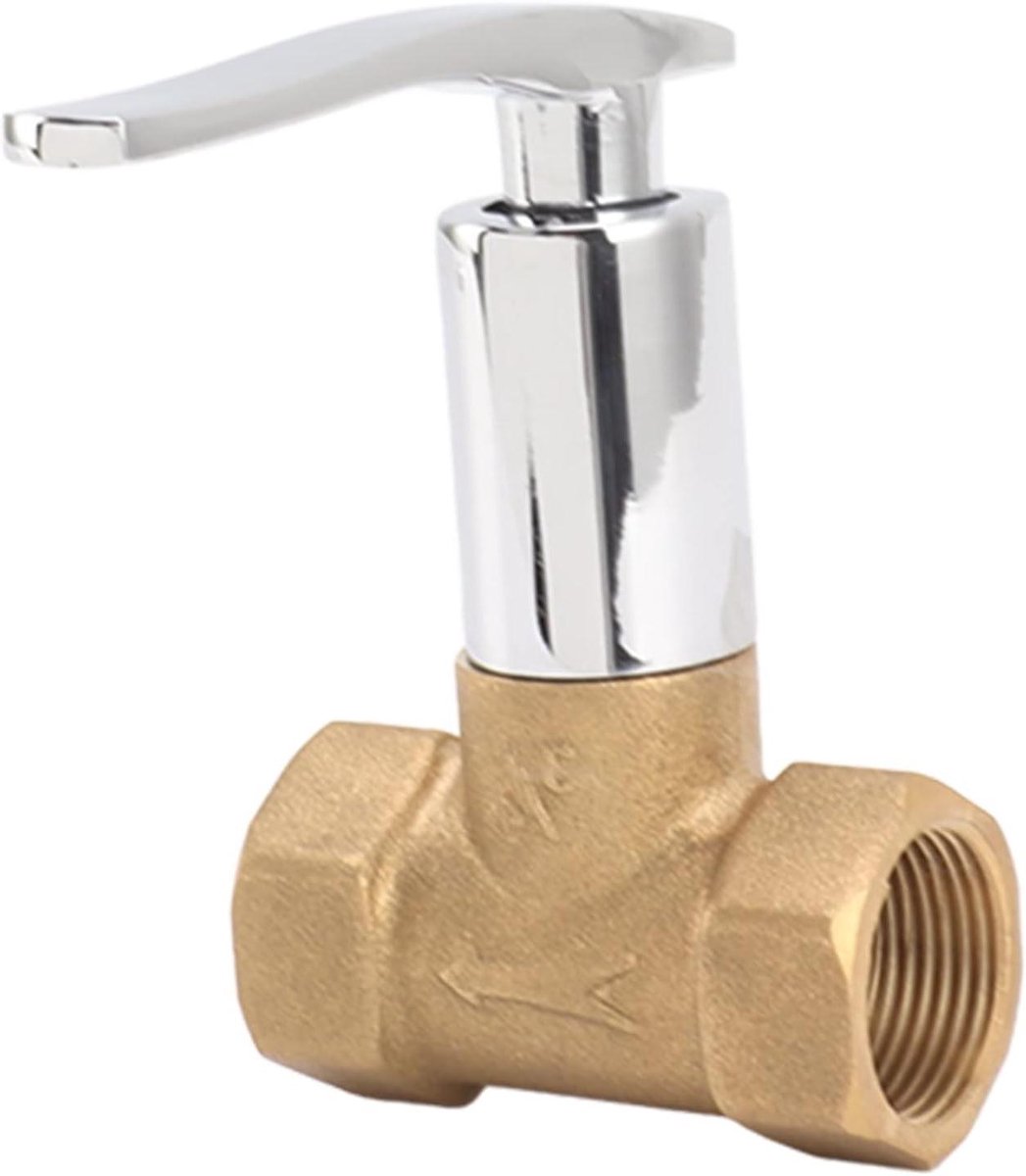 Waterafsluiter - Kraanafsluiter - Leidingen Onderhouden - Keramisch Messing - 3/4 Inch - Zilverkleurig