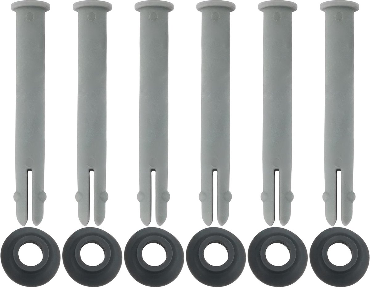 Dailygoods- Zwembad Klink 80mm - 6 Stuks - Compatibel met Power Steel - Kunststof - Corrosiebestendig - UV-bestendig - Zwembadaccessoires